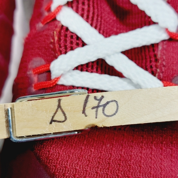 Nike Hyperdunk Red White Logo Lace Up High Top Athletic Basketball Sneakers D170 - Picture 13 of 13